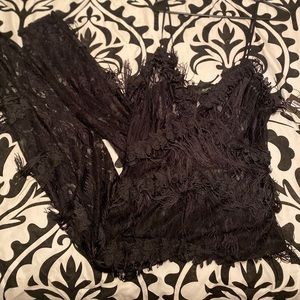 See through one piece romper